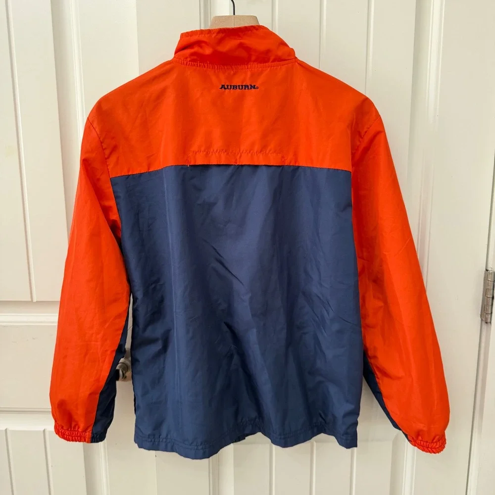 Pro Edge Auburn‎ Tigers Windbreaker Jacket Size 12/14 Navy Orange NCAA VinTage